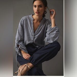 Anthropologie Pilcro Cotton Poplin Blouse